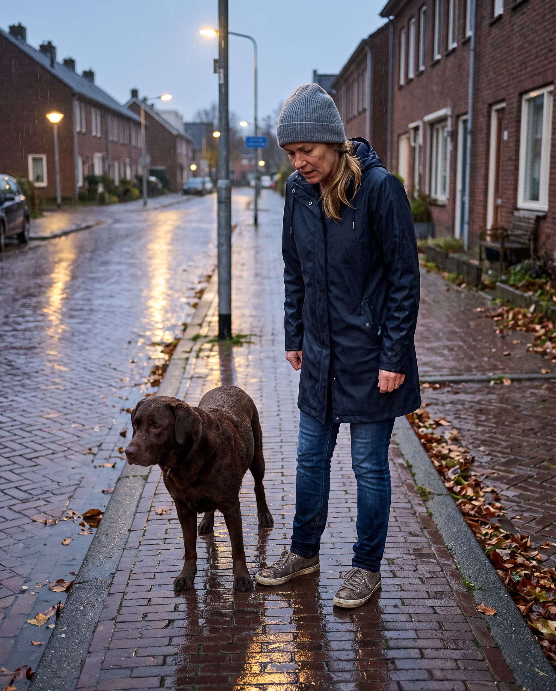 Snug Boot Warme Tenen — buiten met de hond