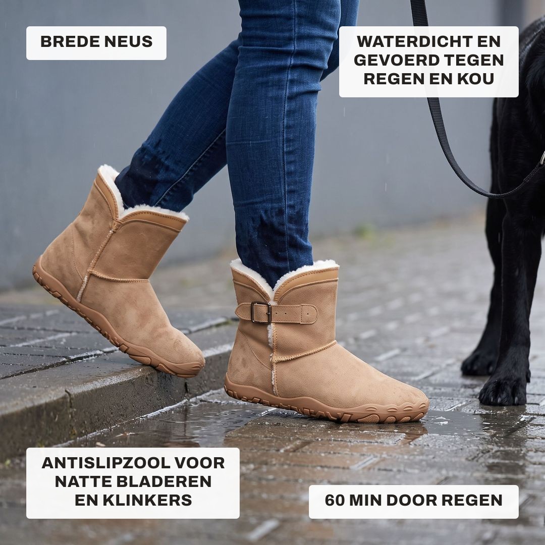 Brede neus: tenen liggen vrij en warm